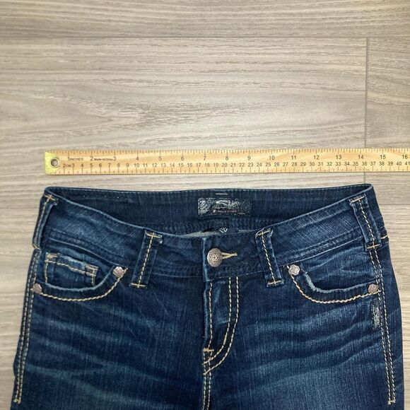 Vintage Y2K Style Silver Jeans Suki Mid Baby Boot Bootcut Jeans Size 27 - Picture 3 of 8